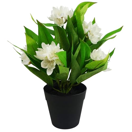 Leaf Artificial Freesia Flowering Houseplant Potted Plants... - Jardin & Extérieur en promo à 8.38€