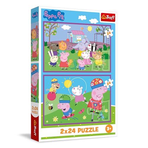 Trefl - Puzle 2en1: Peppa Pig, Peppa en el Parque Infantil... - Jouets & Jeux Amazon Espagne à 2.95€