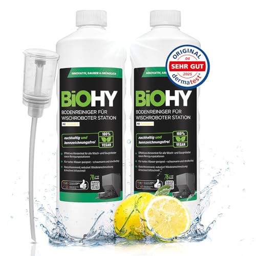 BiOHY Bodenreiniger für Wischroboter Station mit... - Maison & Cuisine en promo à 18.67€
