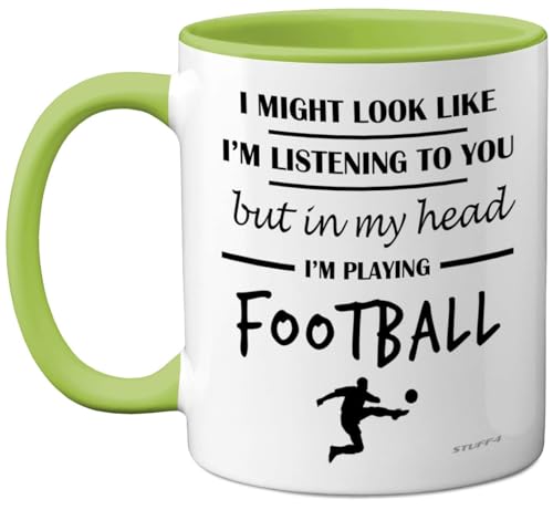 Stuff4 Football Gifts - in My Head I'm Playing Football Mug... - Sports & Fitness Amazon Royaume-Uni à 8.43€