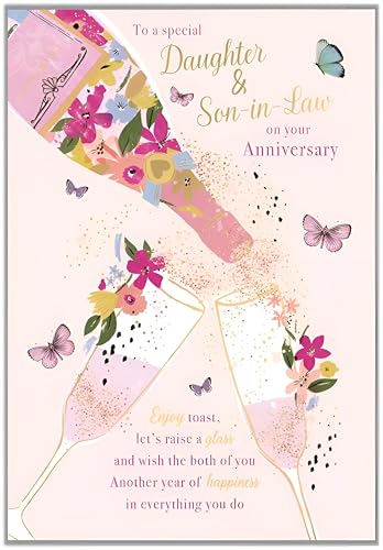Noel Tatt Special Daughter and Son In Law Anniversary Card... - Auto & Moto Amazon Royaume-Uni à 1.99€