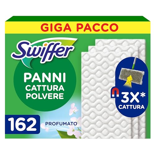 Swiffer Dry Panni Catturapolvere, 162 Panni, Cattura e... - Maison & Cuisine Amazon Italie à 21.16€