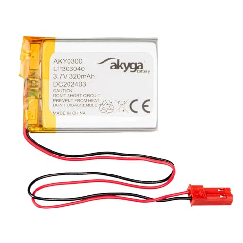 Batteria 3,7 V 320 mAh LP303040 ai polimeri di litio Akyga... - Sports & Fitness Amazon Italie à 8.98€