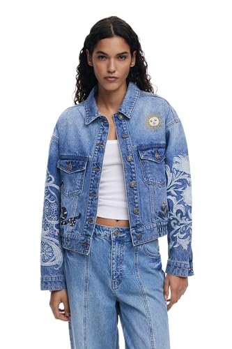 Desigual CHAQ_LANDER, 5053 DENIM MEDIUM WASH, L - Mode & Vêtements Amazon France à 74.50€