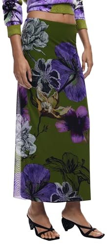 DESIGUAL GONNA LUNGA DONNA VERDE - Amazon Espagne à 22.81€