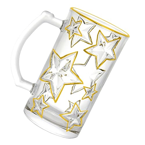 DECHOUS Gold-Trimmed Glass Coffee Mug with Handle... - Auto & Moto Amazon Royaume-Uni à 11.09€