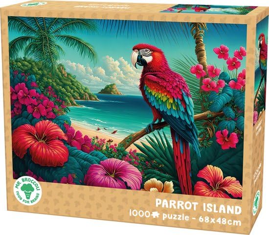 Mr. Broccoli 1000 Piece Puzzle, Island of Parrots, 68 x 48... - Jouets & Jeux Amazon Royaume-Uni à 7.06€
