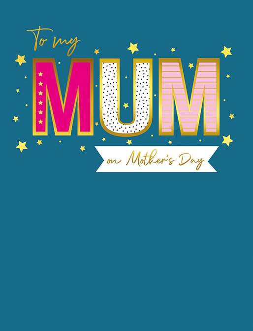 Piccadilly Greetings Mother's Day Card, To My Mum - 8 x 6... - Auto & Motorcycle Amazon UK à 2.23€