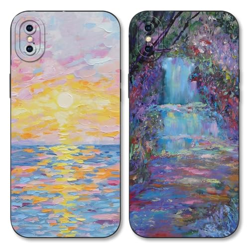 Phoona 2 pezzi Cover per iPhone X/XS 5,8'', Cellulare... - High-Tech & Électronique en promo à 9.99€