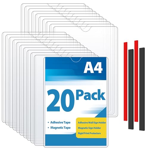 VAIIGO Soporte magnético para cartel A4, 20 unidades... - Auto & Moto Amazon Espagne à 26.10€