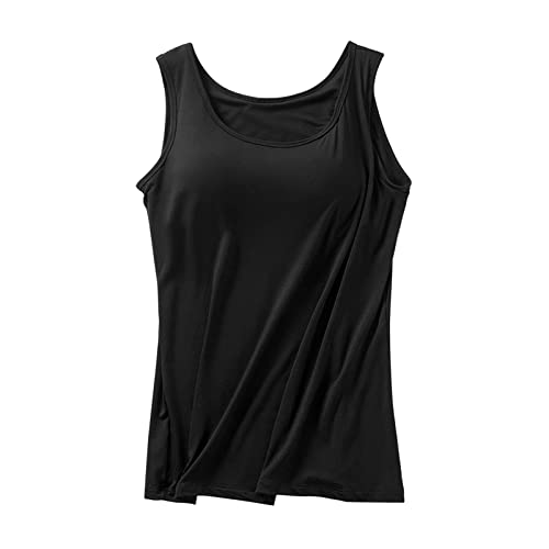 Camiseta sin mangas larga para mujer, con sujetador... - Mode & Vêtements en promo à 2.24€