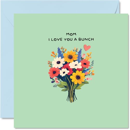 Mom Mother's Day Card - I Love You a Bunch - Happy Birthday... - Auto & Moto Amazon Royaume-Uni à 2.15€