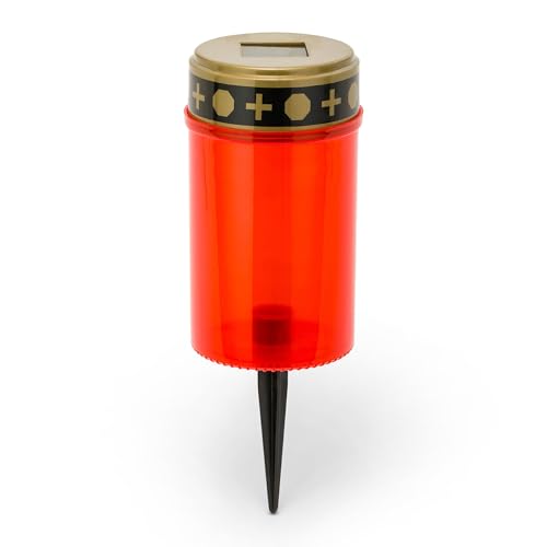 Velamp Solarbetriebenes LED-Votivlicht, 12 cm, rot mit... - Maison & Cuisine Amazon Allemagne à 3.53€