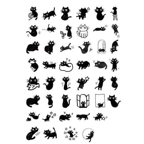 45 PCs/Box Cats Themenaufkleber Kätzchen Aufkleber Laptop... - Loisirs Créatifs Amazon Allemagne à 1.71€