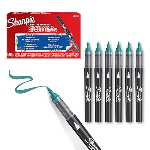 Sharpie Creative Marker Acrylic Paint Pens | Brush Tip... - Sports & Fitness Amazon UK à 5.06€