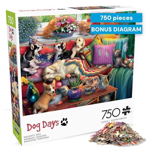 Buffalo Games - Eduard – Dog Days – Naughty Pets – Puzzle... - Jouets & Jeux en promo à 16.81€