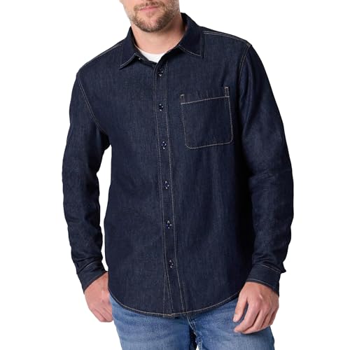 Amazon Essentials Camisa Vaquera Abotonada de Manga Larga... - Amazon Espagne à 13.58€