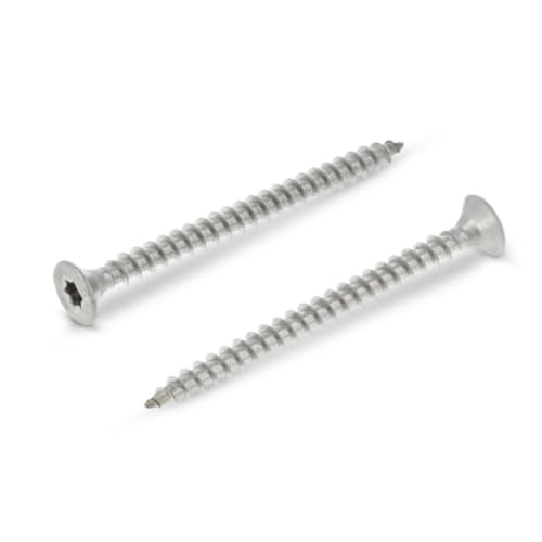 Lot de 100 vis pour panneaux d'aggloméré 3 x 50 mm en acier... - Bricolage & Outils Amazon France à 5.19€