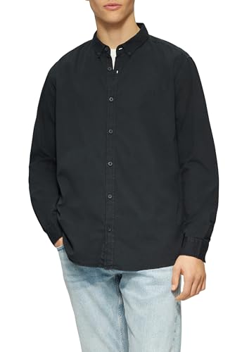 QS Regular Fit: Gewaschenes Twillhemd mit Logostickerei - Mode & Vêtements en promo à 7.44€