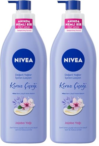 NIVEA Oil In Lotion Cherry Blossom & Jojoba Oil (400ml)... - Beauté & Parfums Amazon Royaume-Uni à 6.80€