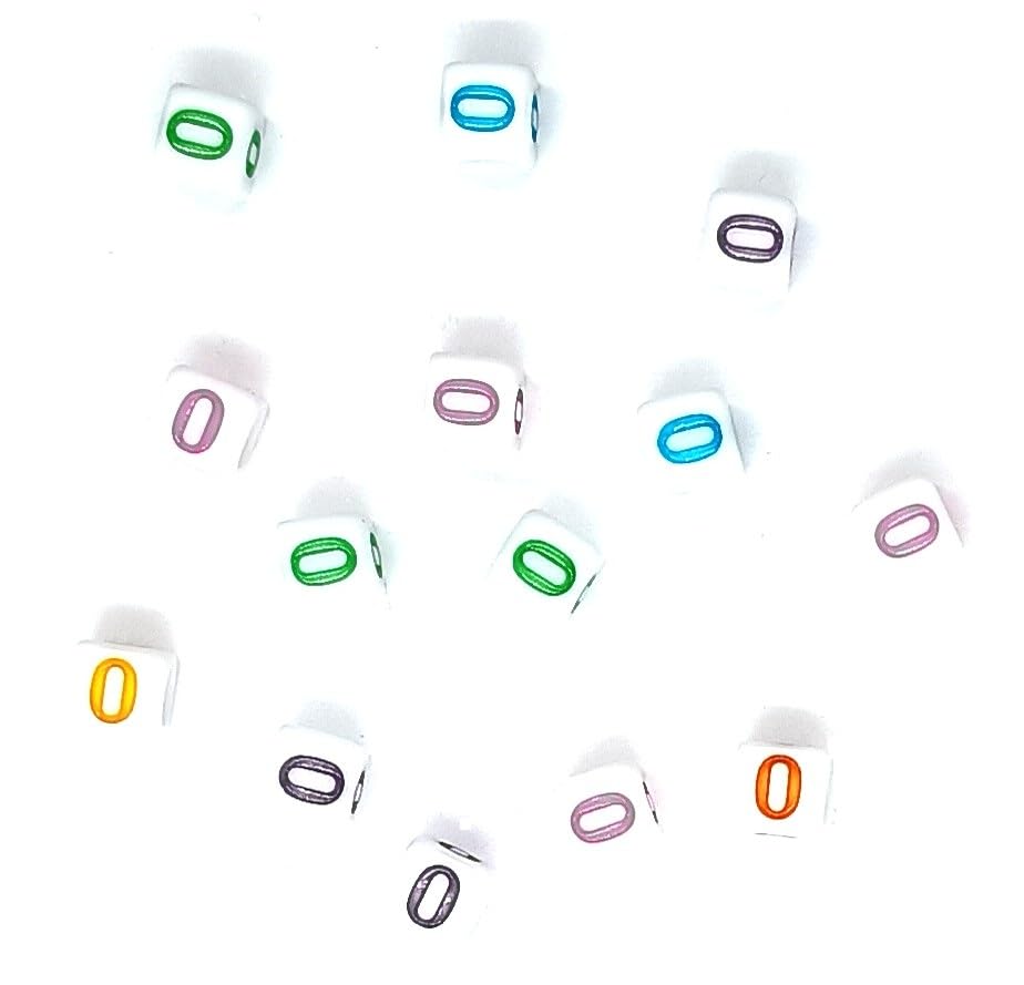 50 perline cubiche bianche da 6 mm con numeri singoli... - Loisirs Créatifs Amazon Italie à 2.86€