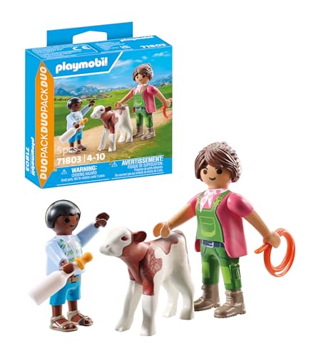 Playmobil Duo Pack 71803 Fermière et Enfant avec Veau - Jouets & Jeux en promo à 2.27€