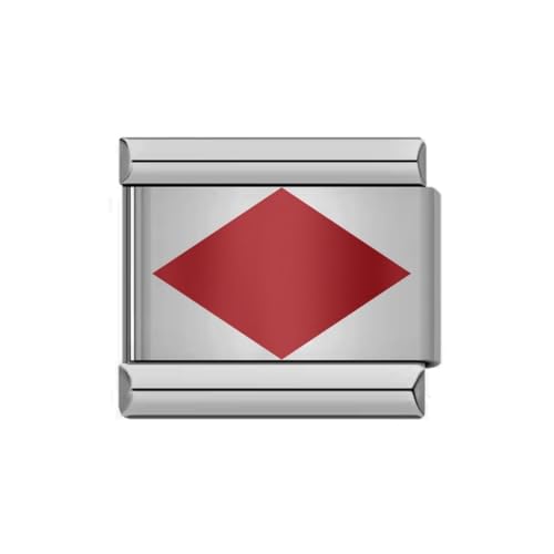 Eslabón Individual con Bandera Náutica – Letra F para... - Bijoux & Montres Amazon Espagne à 1.20€