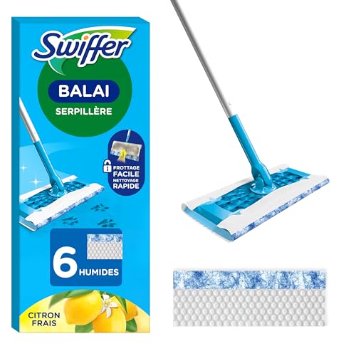 Swiffer Balai Lingettes Imprégnées pour Parquet avec Action... - Sports & Fitness Amazon France à 6.36€