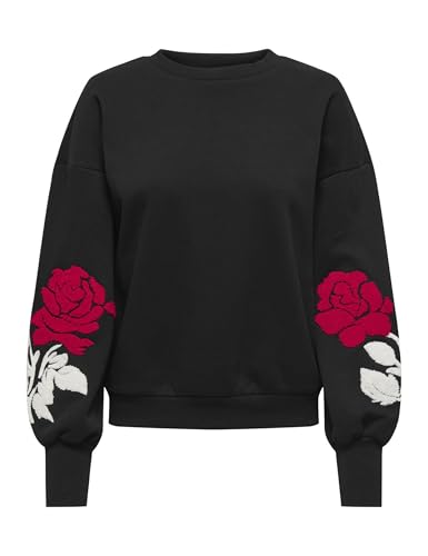 ONLY Onlcally L/S Print O-Neck CS Swt, Nero, S Donna - Amazon Italie à 13.66€