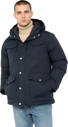 Schott NYC Parka Poches Plaquees Schott Bairon Navy - Amazon France à 91.57€