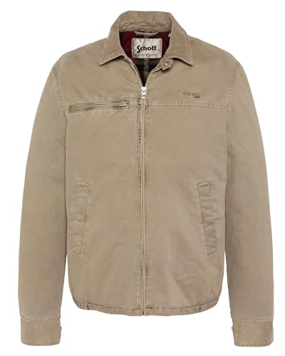 Schott NYC Carther-Taupe-s Blouson, marrón, Hombre - Auto & Motorcycle Amazon Spain à 35.40€