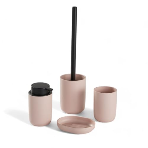 Set 4 Access, SDB, Gobelet, Distributeur Savon, Brosse WC... en promo à 7,57€ (-64%) sur Amazon FR