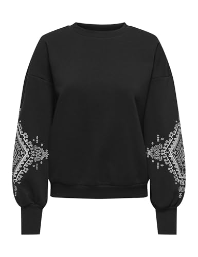 ONLY Onlcally L/S Print O-Neck CS Swt, Negro, XS para Mujer - Amazon Espagne à 10.29€