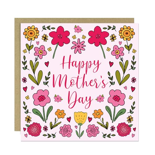 RED OCEAN Floral Mothers Day Card, Nan Card, Mum Card, Card... - Auto & Moto Amazon Royaume-Uni à 2.04€