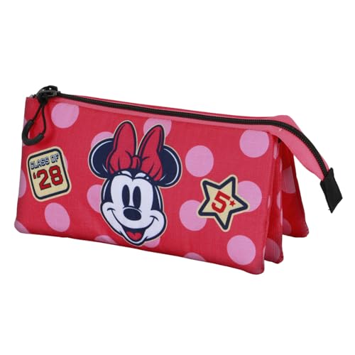 Disney Minnie Mouse Class-Trousse Triple, Rose, 23 x 11 cm - High-Tech & Électronique en promo à 6.75€