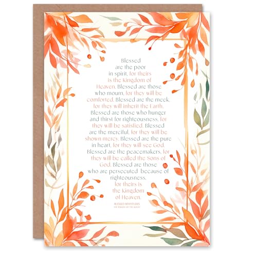 Artery8 Christian Birthday Card Beatitudes Sermon on the... - Auto & Moto Amazon Royaume-Uni à 2.21€