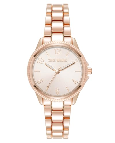 Steve Madden Reloj para Mujer con Pulsera, Oro Rosa - Amazon Espagne à 34.75€