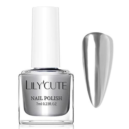Virellay Silber Spiegel Nagellack Metallic Glänzende Chrom... - Beauté & Parfums en promo à 1.68€