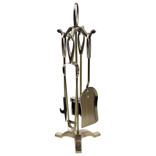 Herramientas Para La Chimenea De Metal Negro Set 5Pcs - High-Tech & Électronique Amazon France à 66.23€