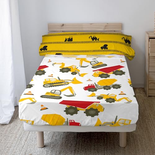 Machinery Juego de sábanas 2 piezas 160x270 cm (Cama 80/90) - Toys & Games Amazon Spain à 16.07€