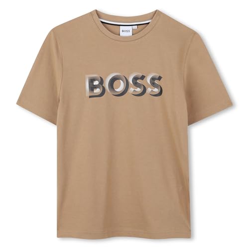BOSS J52360 Maglietta Intima da Ragazzo, Biscotto, 12 Anni - Réduction -73% à 14.26€