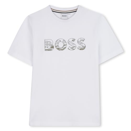 BOSS J52358 Camiseta, Blanco, 10 Años para Niños - Jouets & Jeux Amazon Espagne à 22.70€