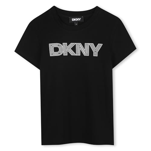 DKNY D62405 Camiseta, Negro, 10 Años para Niñas - Mode & Vêtements en promo à 8.57€