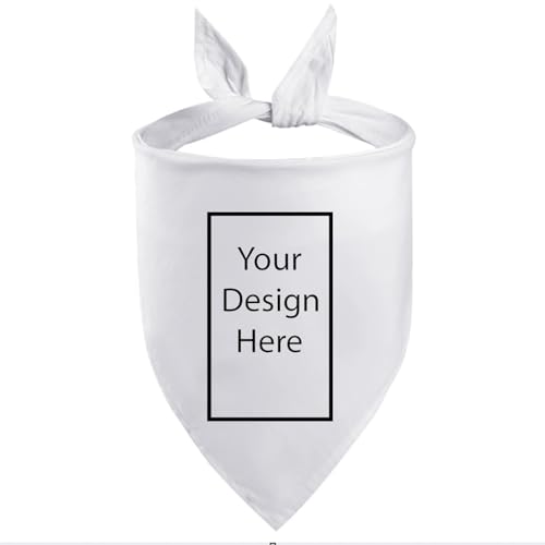 Hundehalstuch, personalisierbar, dreieckig, Weiß - Animalerie en promo à 0.50€