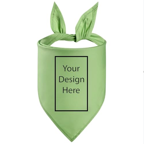 Hundehalstuch, personalisierbar, dreieckig, Hellgrün - Animalerie en promo à 0.50€