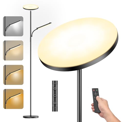 42W Piantana Lampada Da Terra, 4000LM Luminoso Terra... - Home & Kitchen Amazon Italy à 131.97€