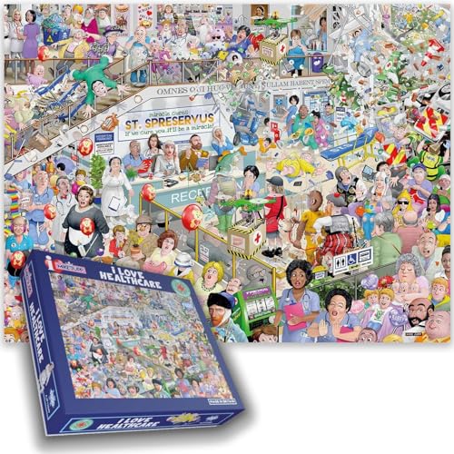I Love Healthcare – Un Puzzle hilarant chaotique de 1000... - Jouets & Jeux Amazon France à 19.30€