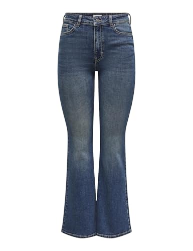 JdY Kathy Hw Jean évasé DNM, Bleu foncé Denim, S / 32L en promo à 23,63€ (-53%) sur Amazon FR