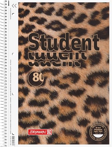 Brunnen Collegeblock Premium Student « Leopard » | A4... - Fournitures Bureau Amazon France à 6.90€