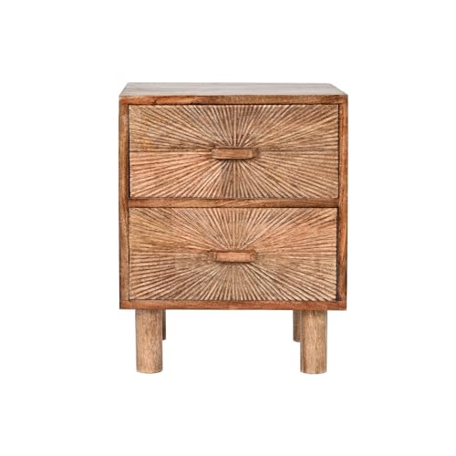 MESITA DE NOCHE MANGO 40X34X50 12,91 NATURAL - Maison & Cuisine Amazon Allemagne à 33.30€